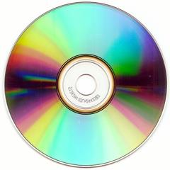 Farben an einer CD/DVD: Oberflächenstruktur: Die Erhöhungen und