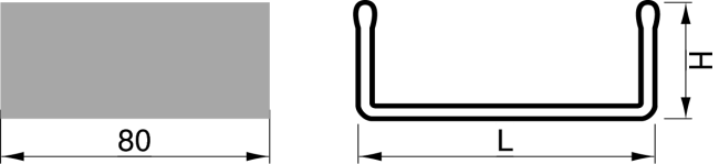 Manschettenverbinder für KABELRINNEN BESTELL- Gewicht KANTENHÖHE 25 mm NR kg/st.