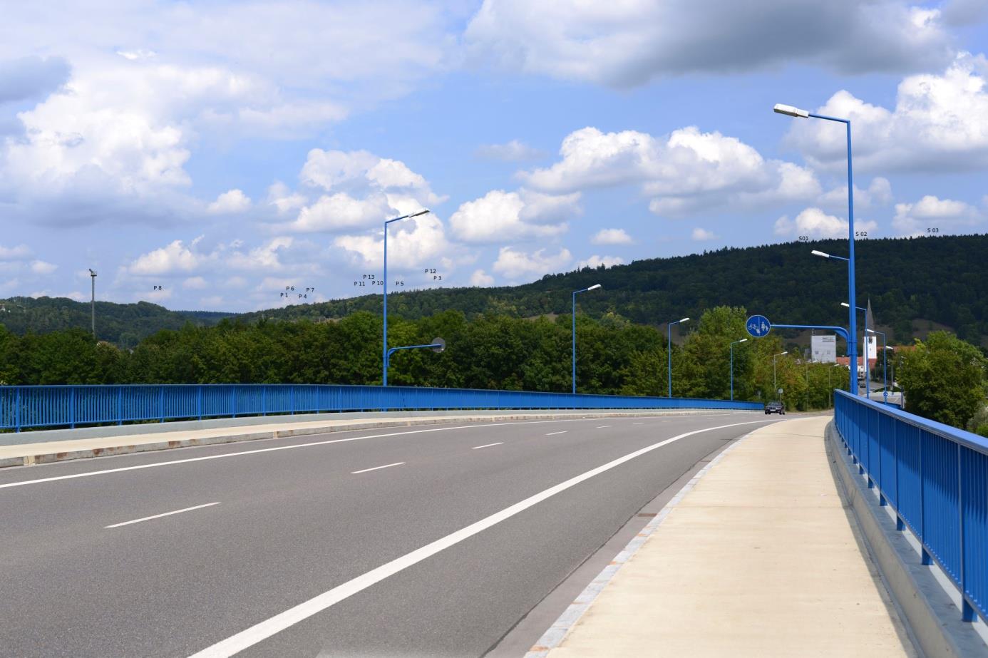 Abb. 73: Sichtachsen Kelheim Europabrücke, August 2014 Abb.