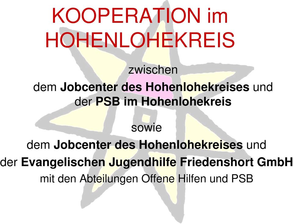 Jobcenter des Hohenlohekreises und der Evangelischen