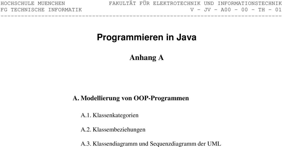 Modellierung von OOP-Programmen A.