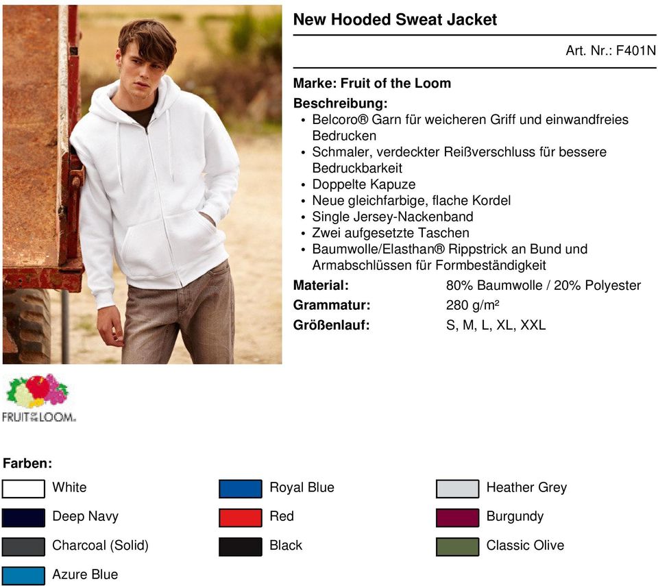 Bedruckbarkeit Doppelte Kapuze Neue gleichfarbige, flache Kordel Single Jersey-Nackenband Zwei aufgesetzte Taschen