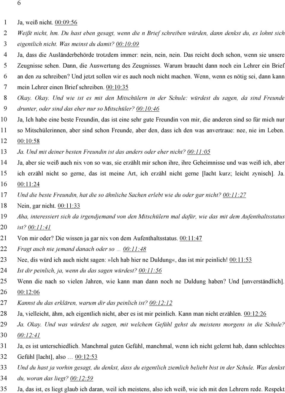 Warum braucht dann noch ein Lehrer ein Brief an den zu schreiben? Und jetzt sollen wir es auch noch nicht machen. Wenn, wenn es nötig sei, dann kann mein Lehrer einen Brief schreiben. 00:0: Okay.