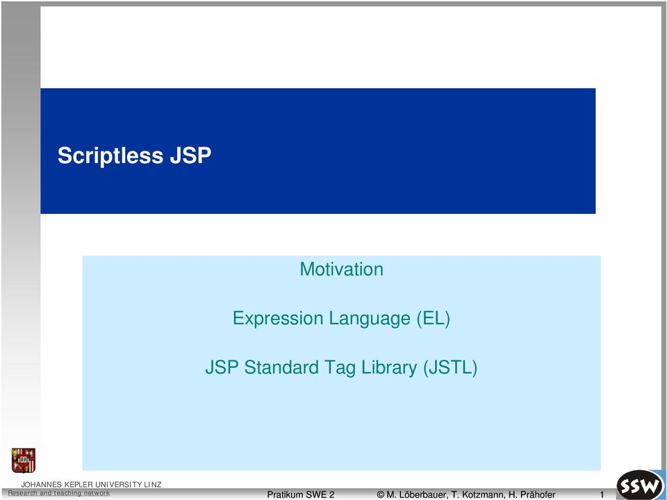 Standard Tag Library (JSTL)