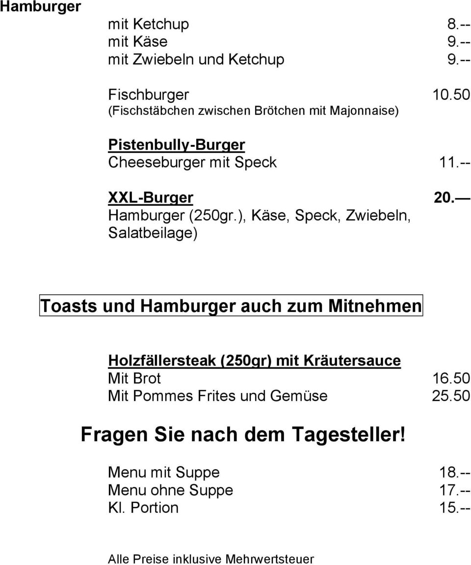 Hamburger (250gr.