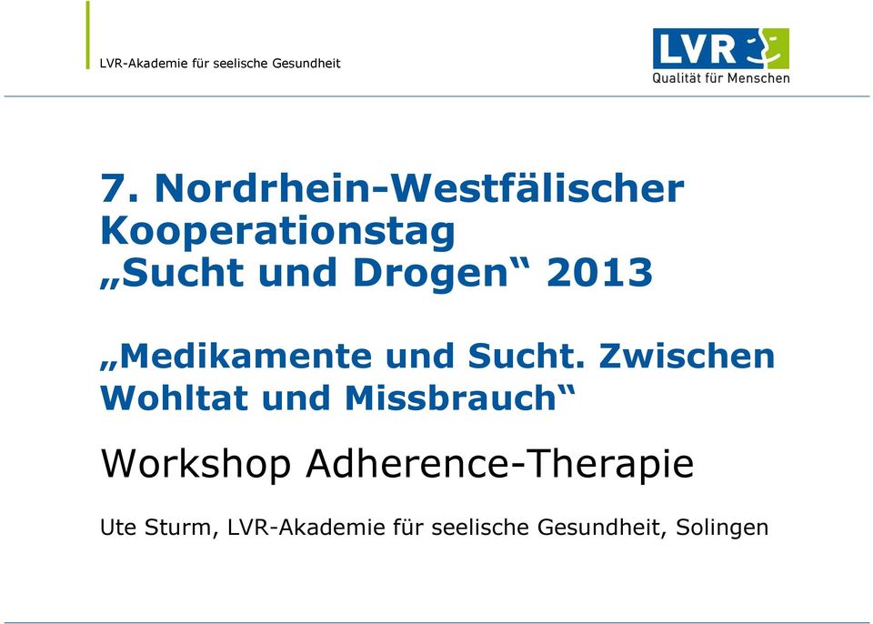 Zwischen Wohltat und Missbrauch Workshop