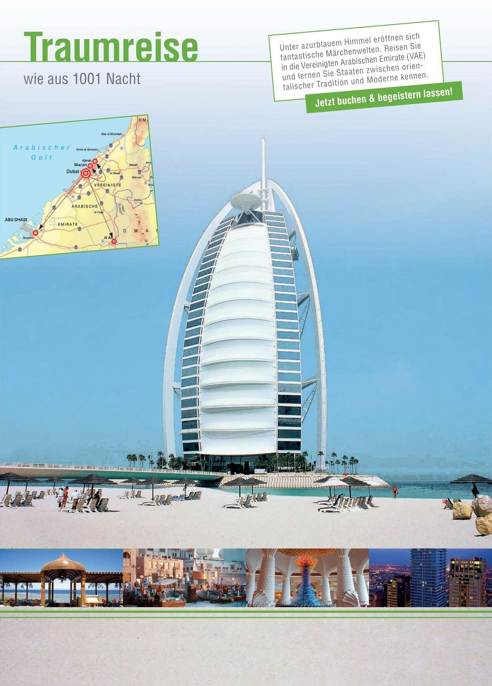 Reisen Sie in die Vereinigten Arabischen Emirate (VAE) und lernen