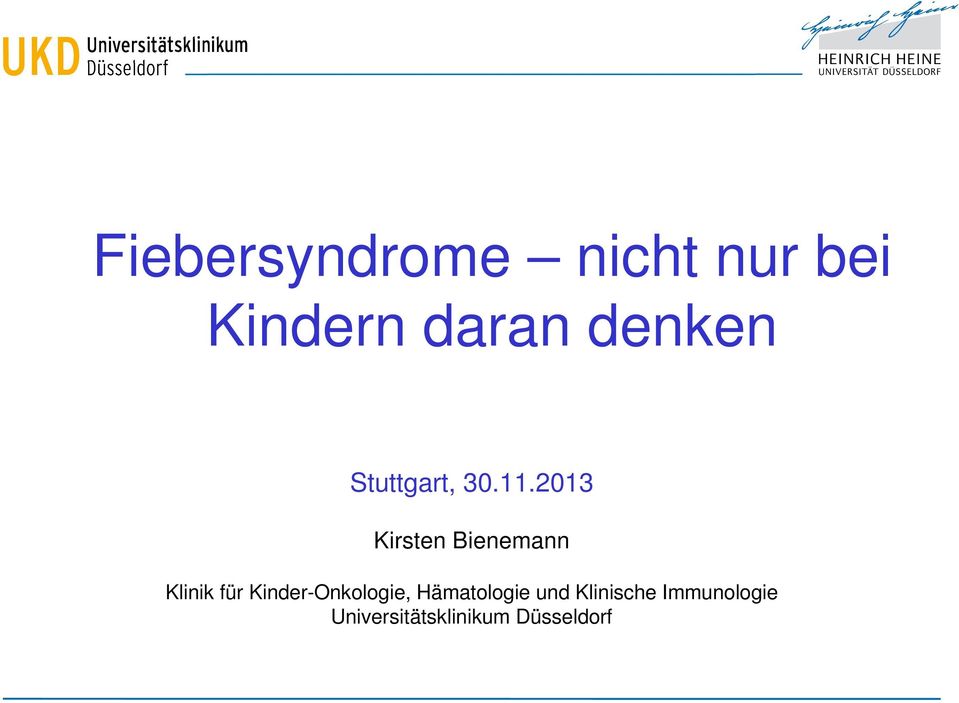 2013 Kirsten Bienemann Klinik für