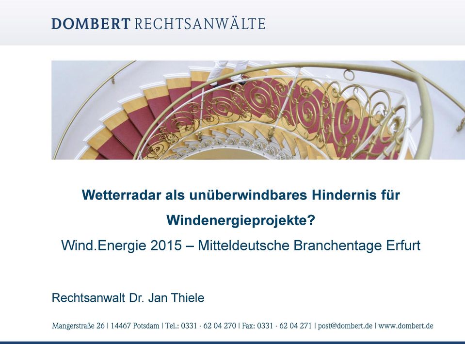 Wind.Energie 2015 Mitteldeutsche