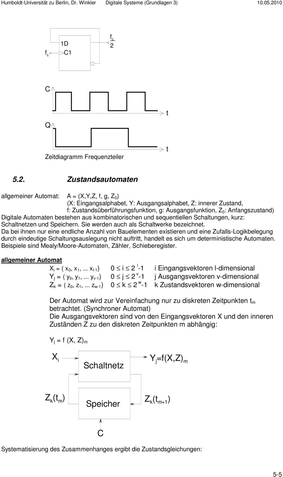 Zeidiagramm Frequenzeiler 5.2.