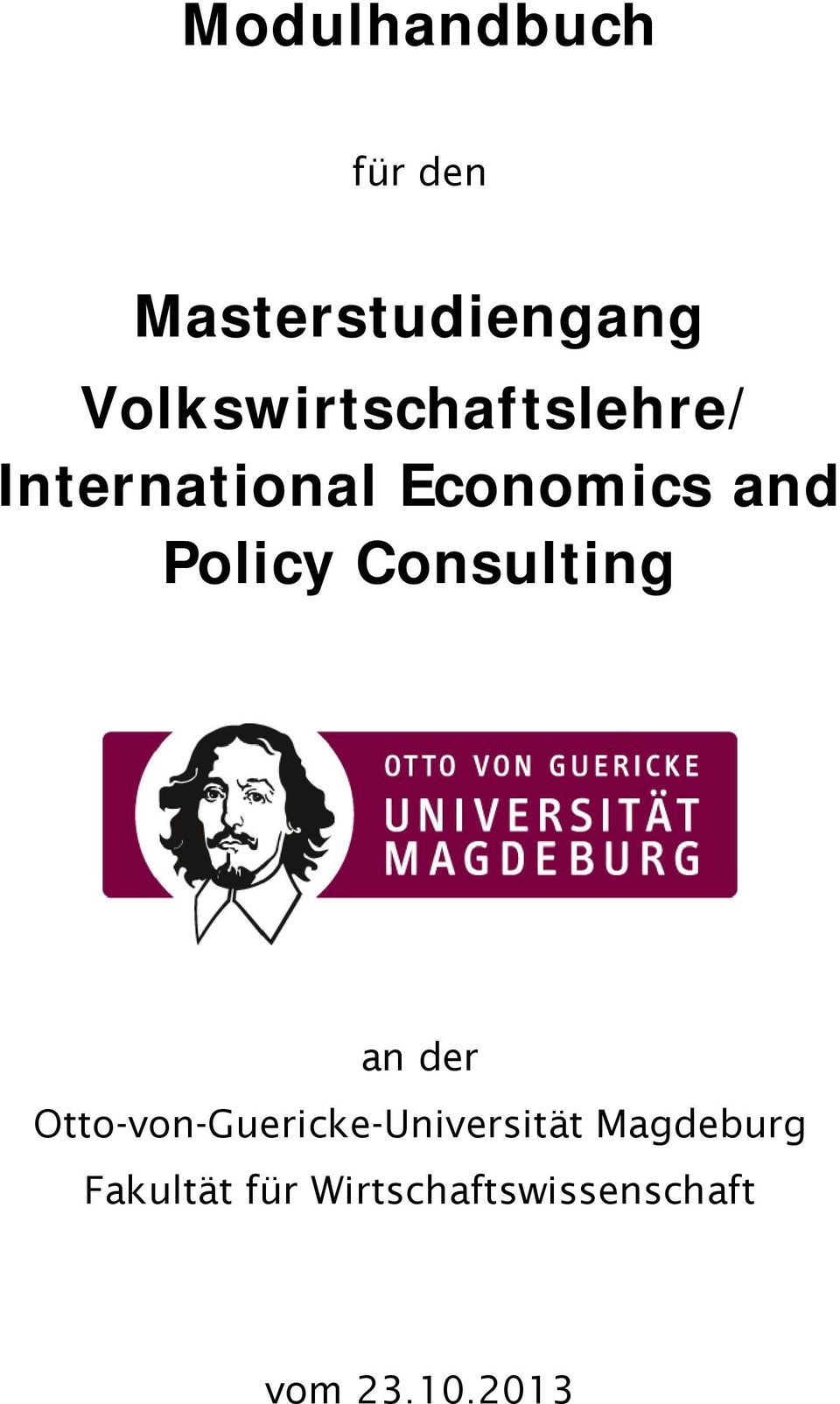 Policy Consulting an der