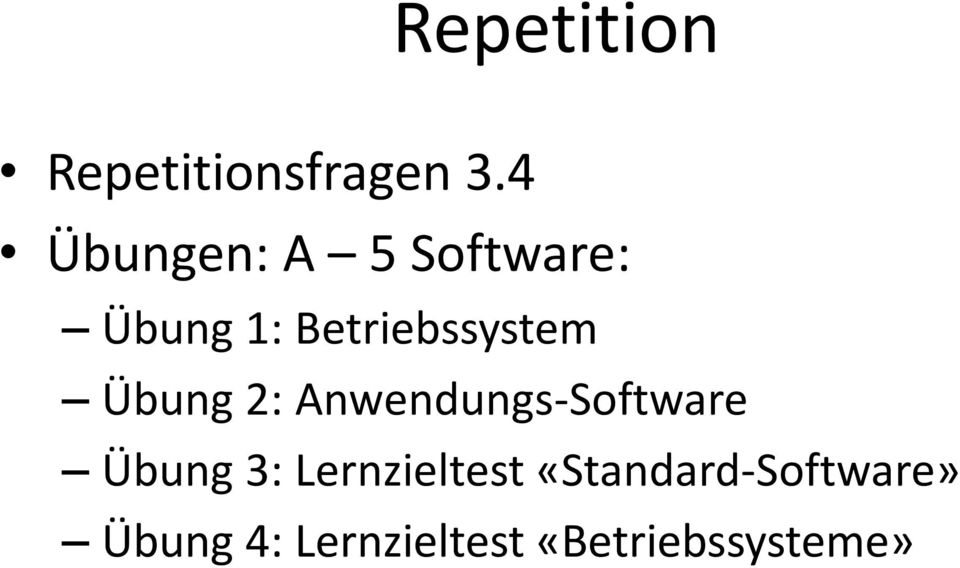 Betriebssystem Übung 2: Anwendungs-Software