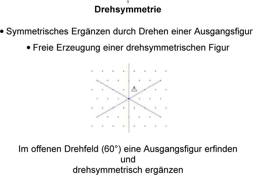 drehsymmetrischen Figur Im offenen Drehfeld (60 )