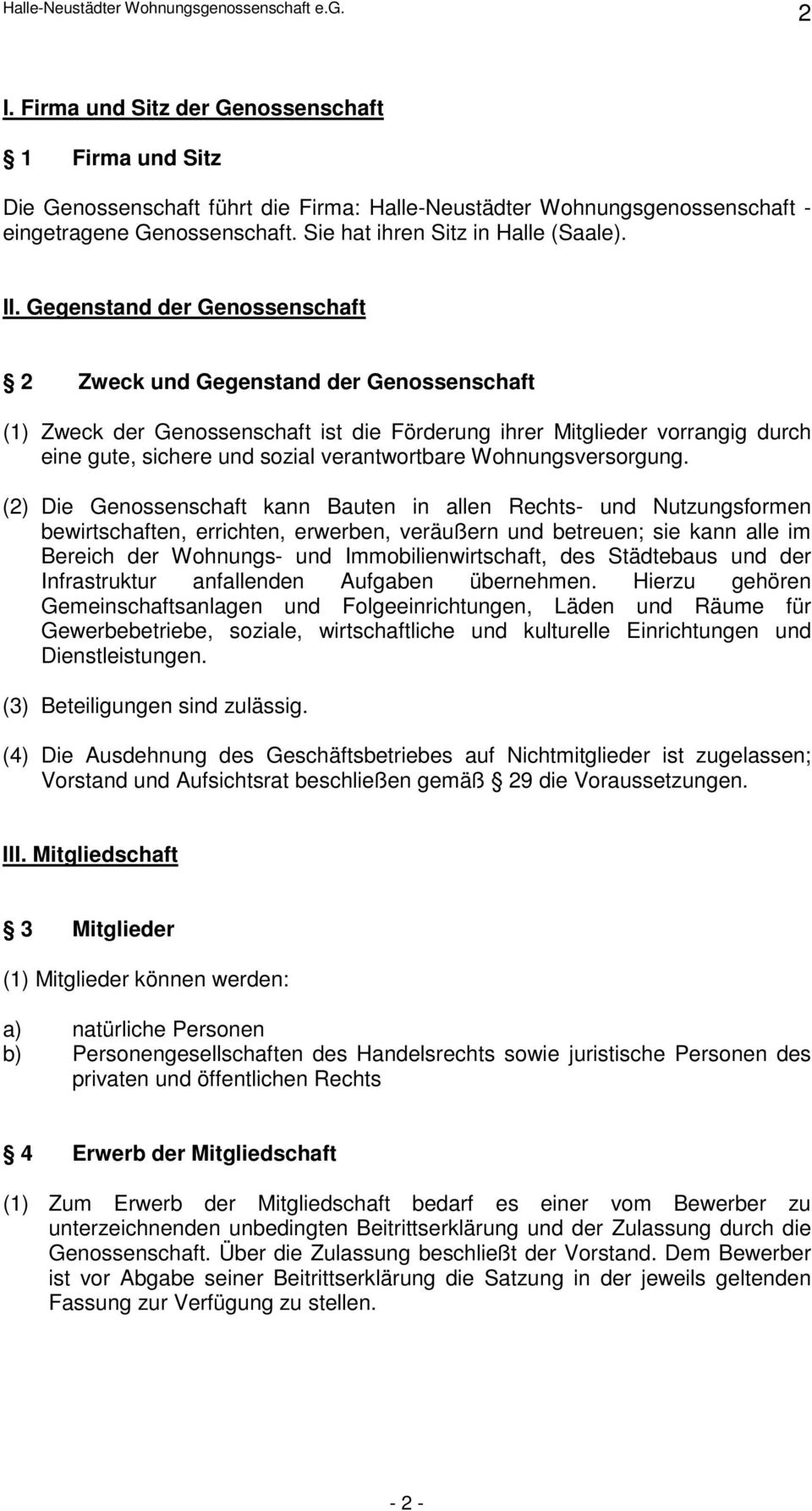 verantwortbare Wohnungsversorgung.