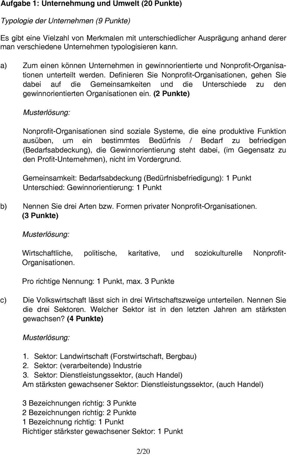 Definieren Sie Nonprofit-Organisationen, gehen Sie dabei auf die Gemeinsamkeiten und die Unterschiede zu den gewinnorientierten Organisationen ein.