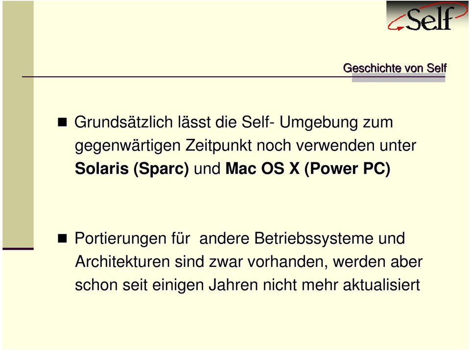 OS X (Power PC) Portierungen für f r andere Betriebssysteme und