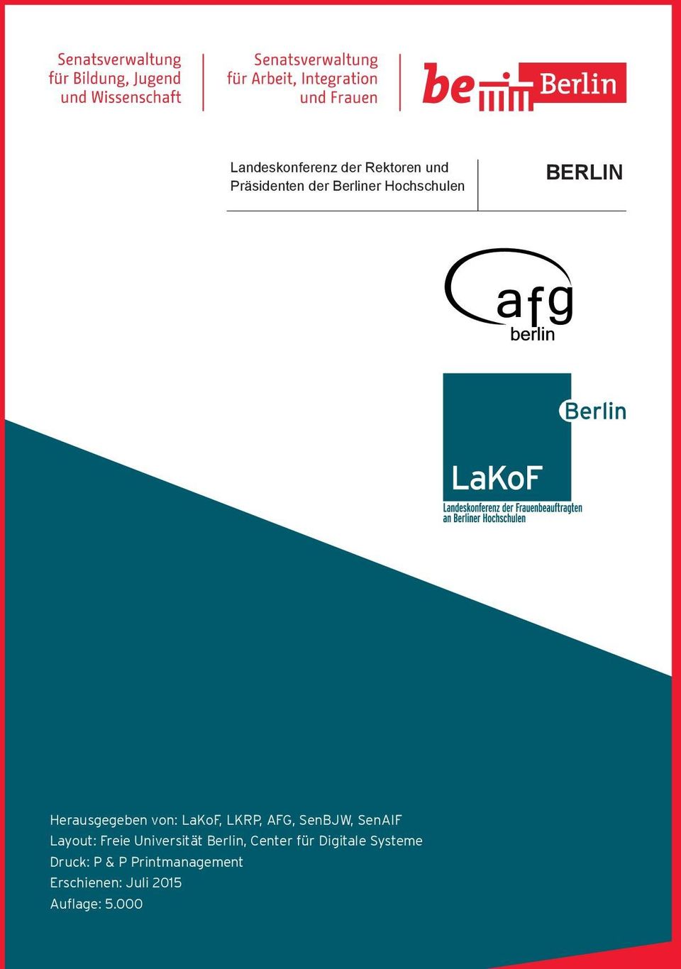 SenAIF Layout: Freie Universität Berlin, Center für Digitale