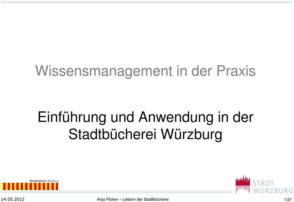 Stadtbücherei Würzburg 14.05.