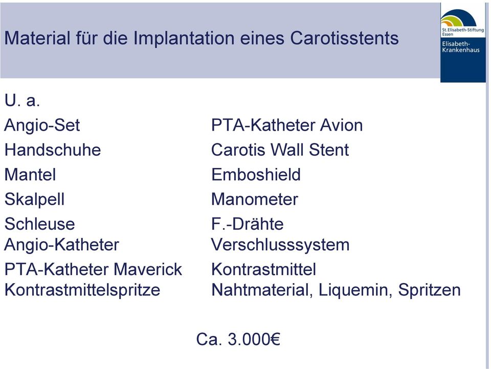 Maverick Kontrastmittelspritze PTA-Katheter Avion Carotis Wall Stent