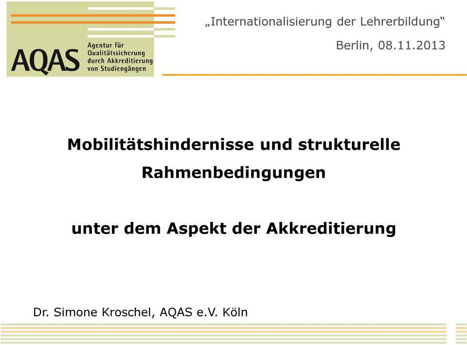 2013 Mobilitätshindernisse und strukturelle