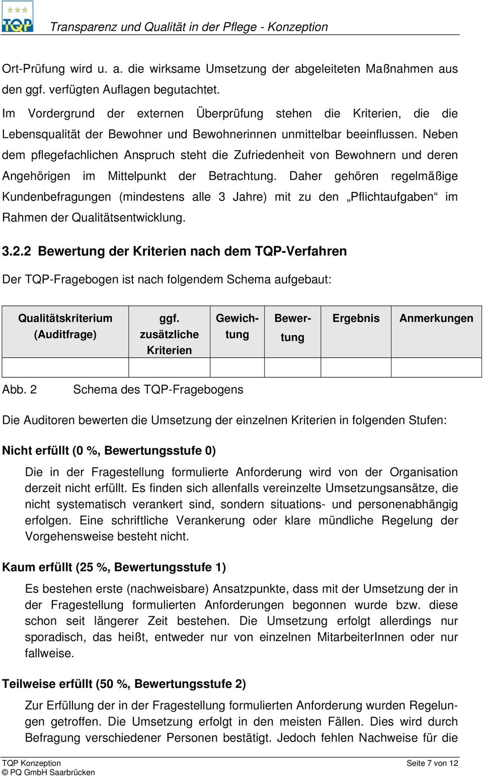 Neben dem pflegefachlichen Anspruch steht die Zufriedenheit von Bewohnern und deren Angehörigen im Mittelpunkt der Betrachtung.