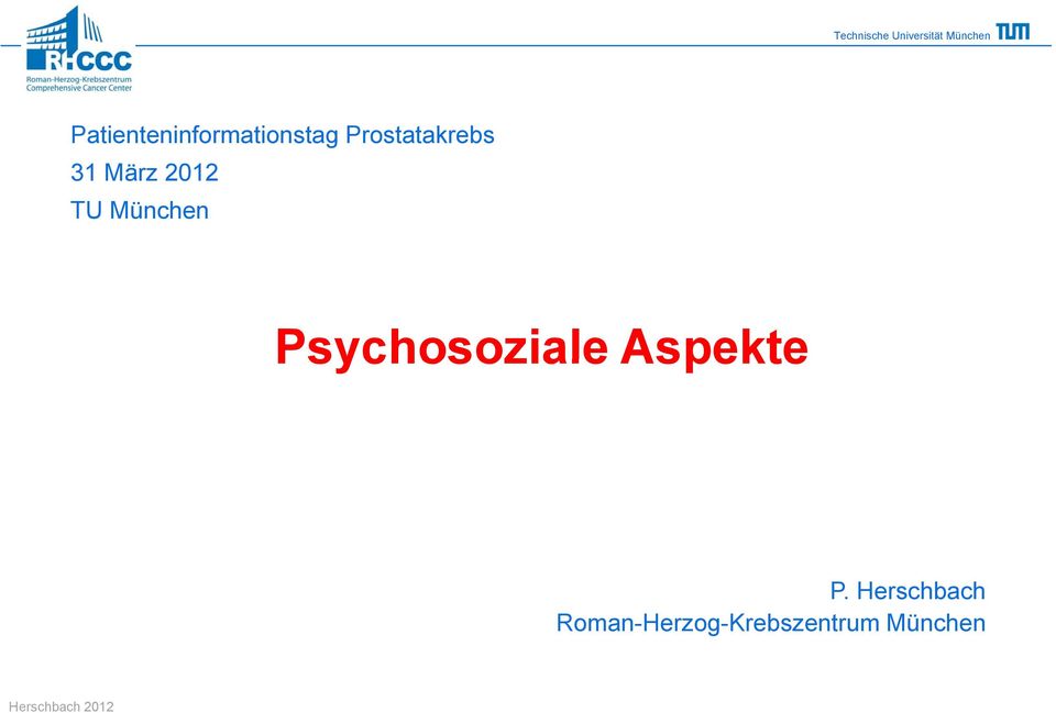 München Psychosoziale Aspekte P.