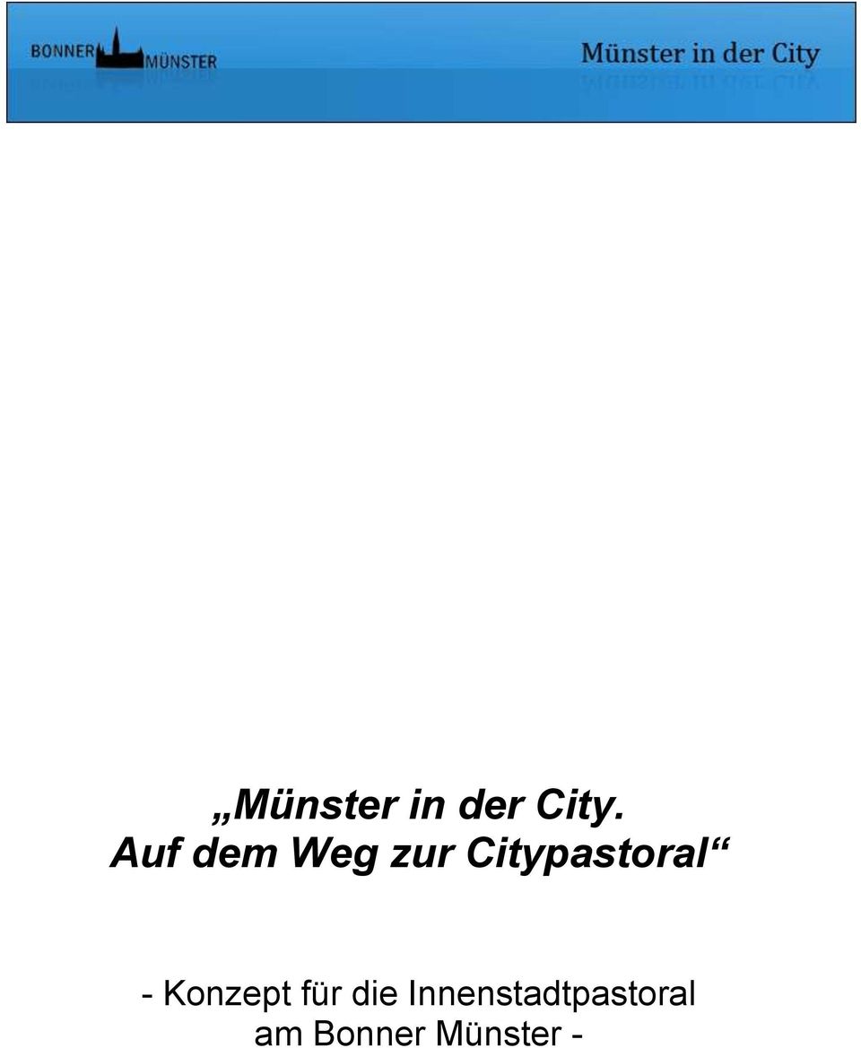Citypastoral - Konzept für