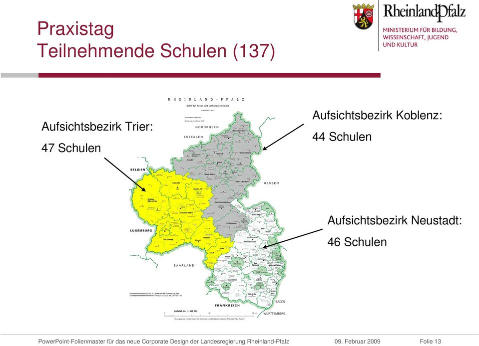 Aufsichtsbezirk Koblenz: 44 Schulen