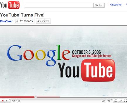 YouTube - Entwicklung 2005 Gründung Gründer: Chad Hurley, Steve Chen und Jawed Karim 14. 02.2005 wurde www.youtube.com registriert 2006 Google kauf YouTube für 1,65 Mrd.
