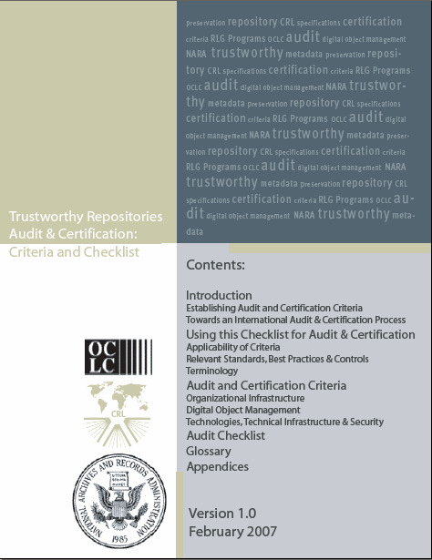 Audit and Certification Criteria: TRAC