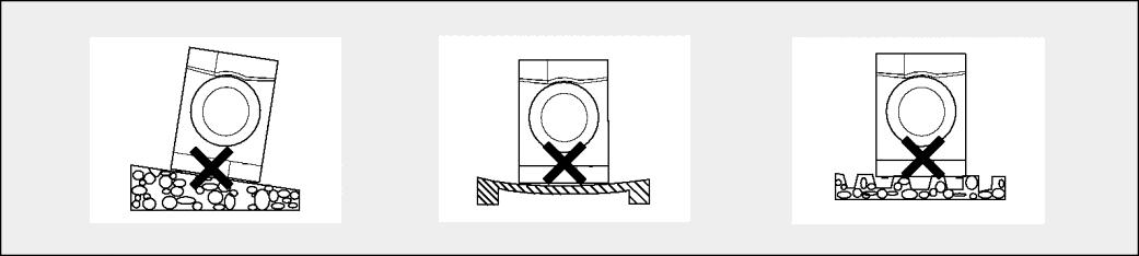 Einfache Installation Richtlinien Beim Transport des Trockners: Bewegen Sie das Gerät vorsichtig. Fassen Sie nicht auf vorspringende Teile des Gerätes.