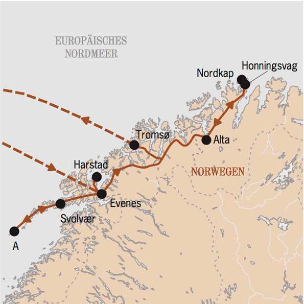 Nordnorwegens. Von den Lofoten über die Vesteralen geht es ganz in den Norden zum legendären Nordkap.