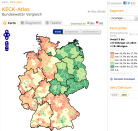 KECK-Atlas zeigt Ausgangsbedingungen für Kinder in Landkreisen und kreisfreien Städten Online-Tool: www.keck-atlas.