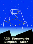 AGO und öffentlicher Beobachtungsabend am Freitag, 15. Januar 2015 Am Freitag, den 15. Januar findet ab 19 Uhr ein öffentlicher Beobachtungsabend in unserer Sternwarte auf dem Simplonpass statt.