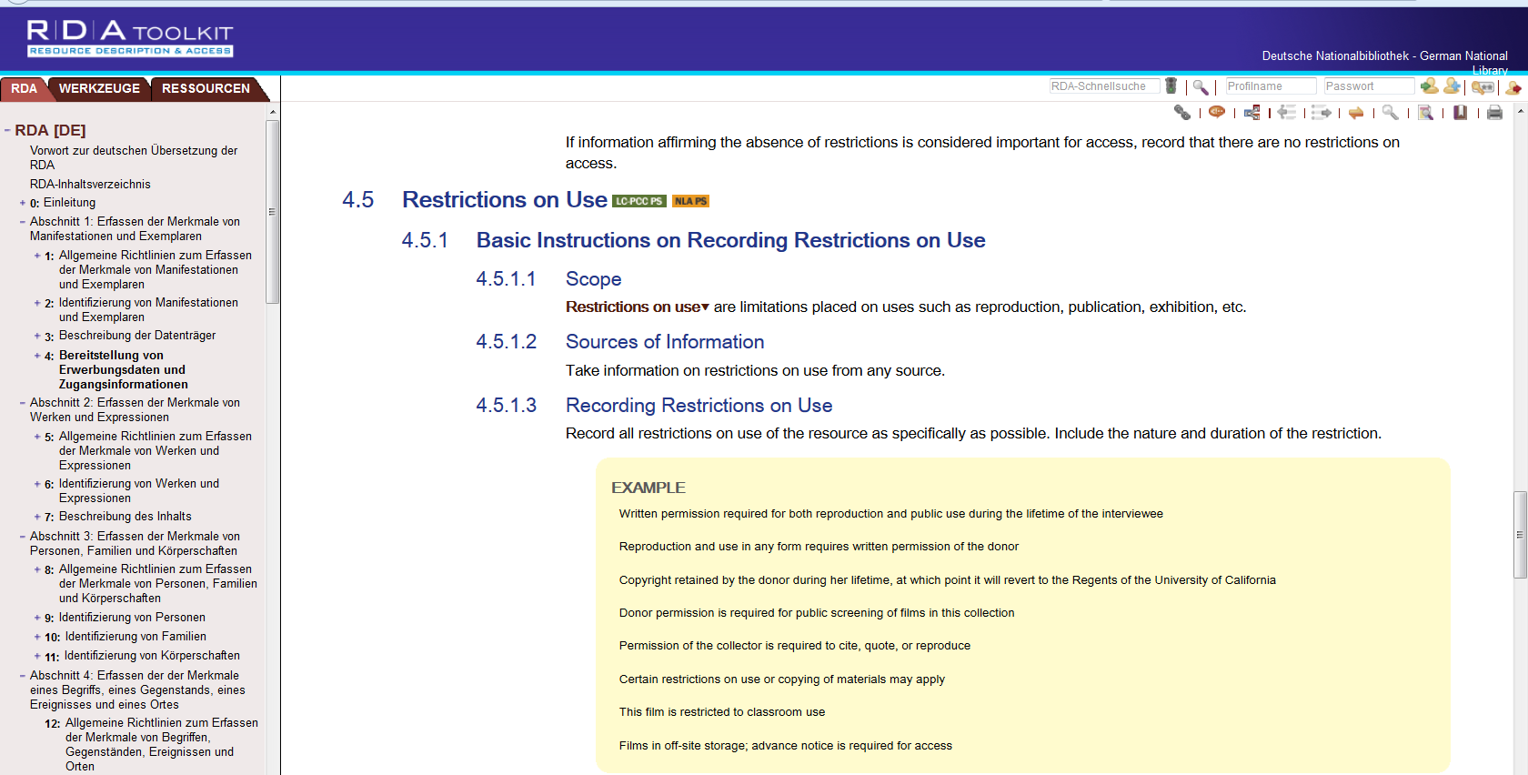 Policy Statements AG RDA Schulungsunterlagen Modul 1: Grundlagen der RDA 11.04.