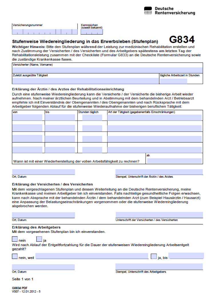 Stufenweise Wiedereingliederung In Den Arbeitsprozess Arbeitshilfe Pdf Free Download