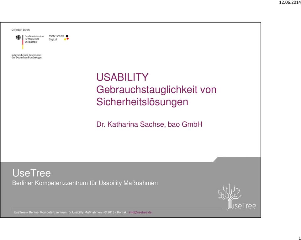 Kompetenzzentrum für Usability Maßnahmen UseTree Berliner