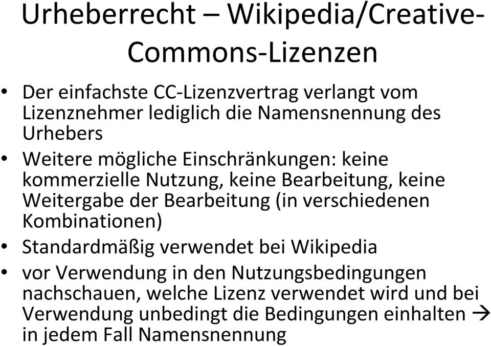 der Bearbeitung (in verschiedenen Kombinationen) Standardmäßig verwendet bei Wikipedia vor Verwendung in den