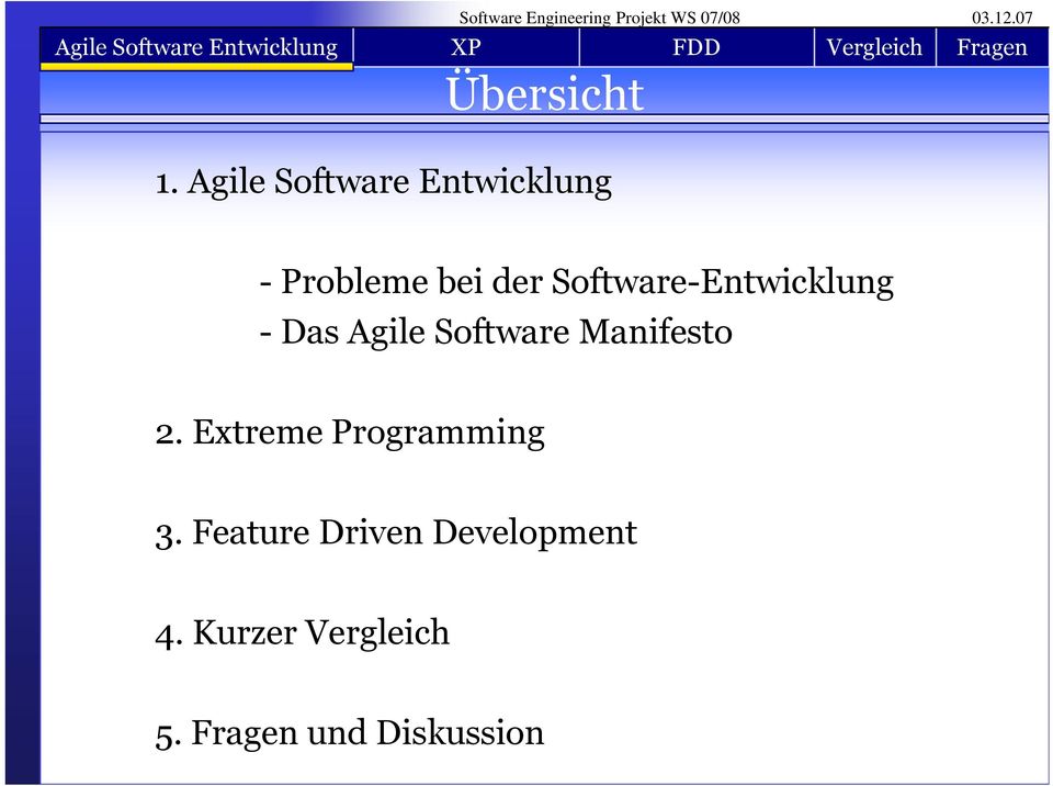 Software-Entwicklung - Das Agile Software