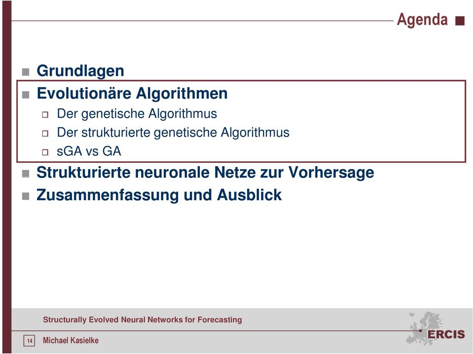 genetische Algorithmus sga vs GA Strukturierte