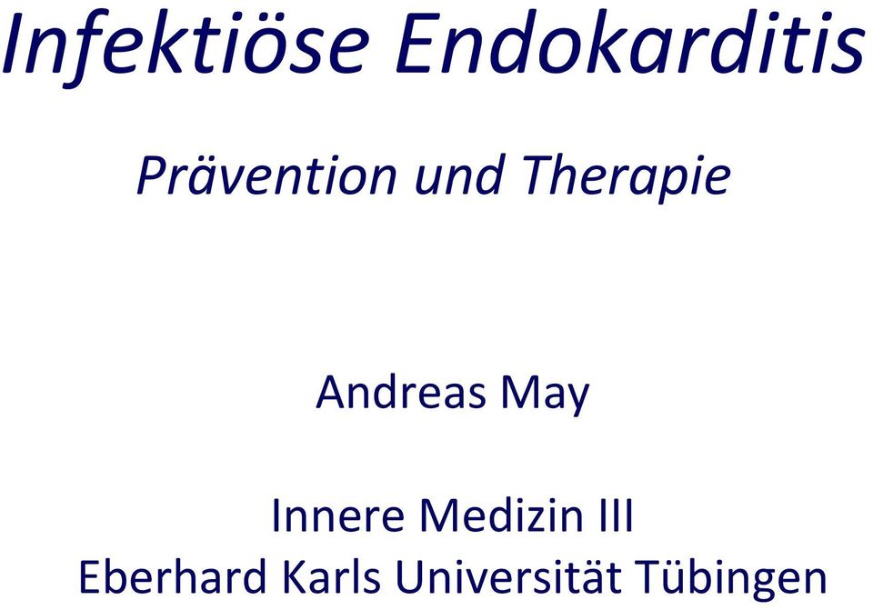 Andreas May Innere Medizin