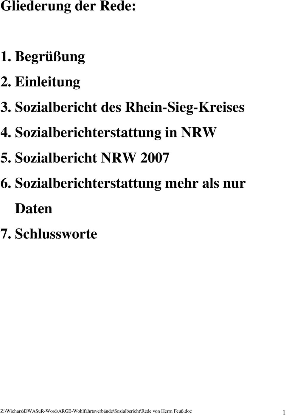 Sozialberichterstattung in NRW 5.