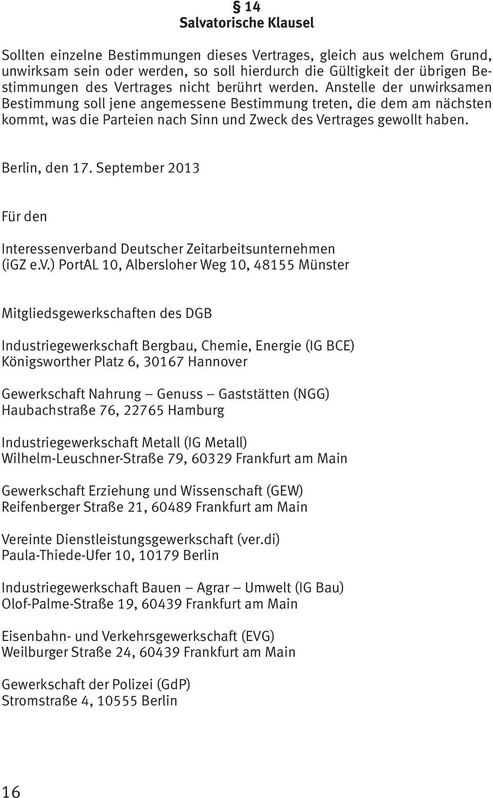 Berlin, den 17. September 2013 Für den Interessenve