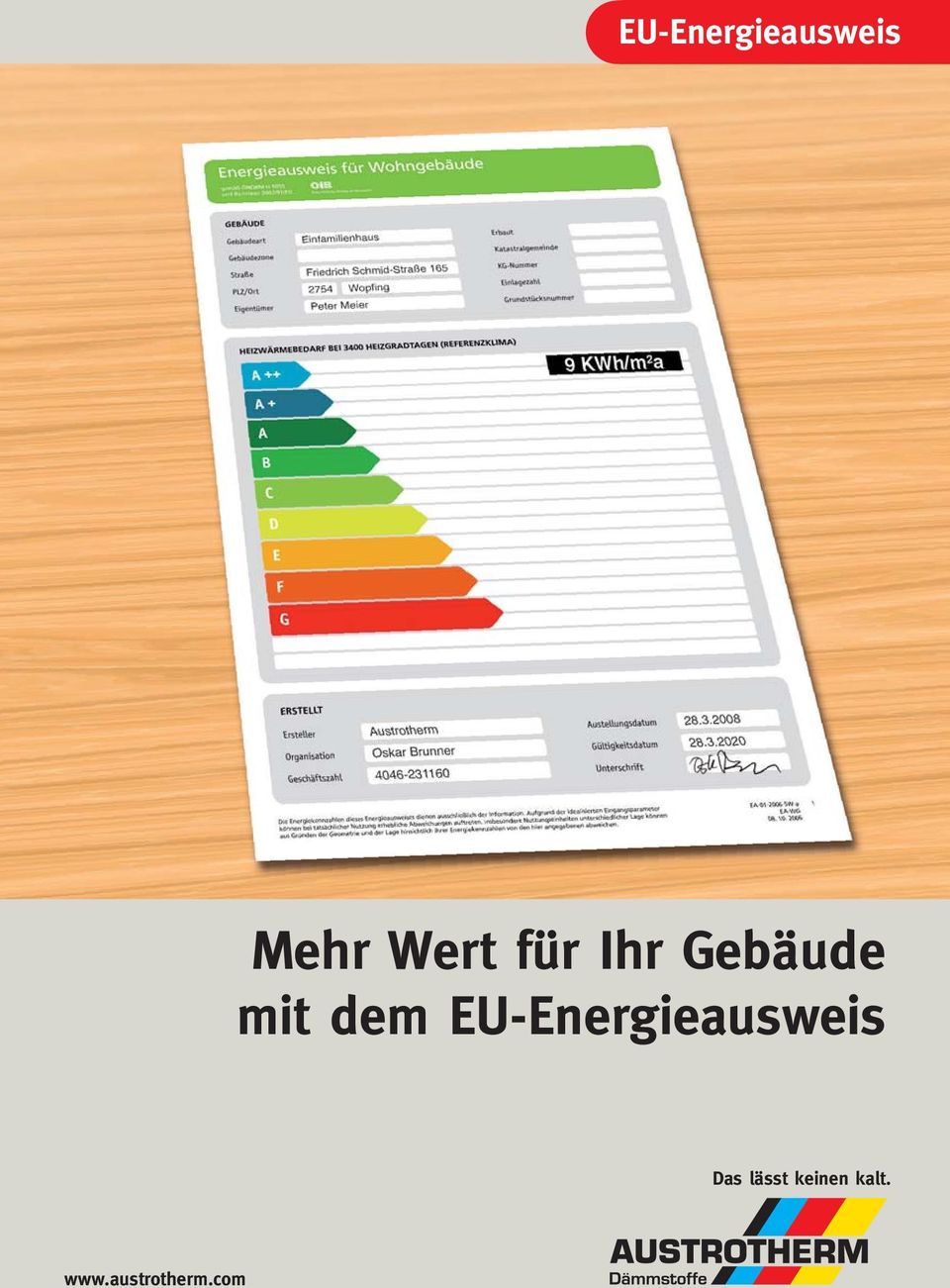 EU-Energieausweis Das