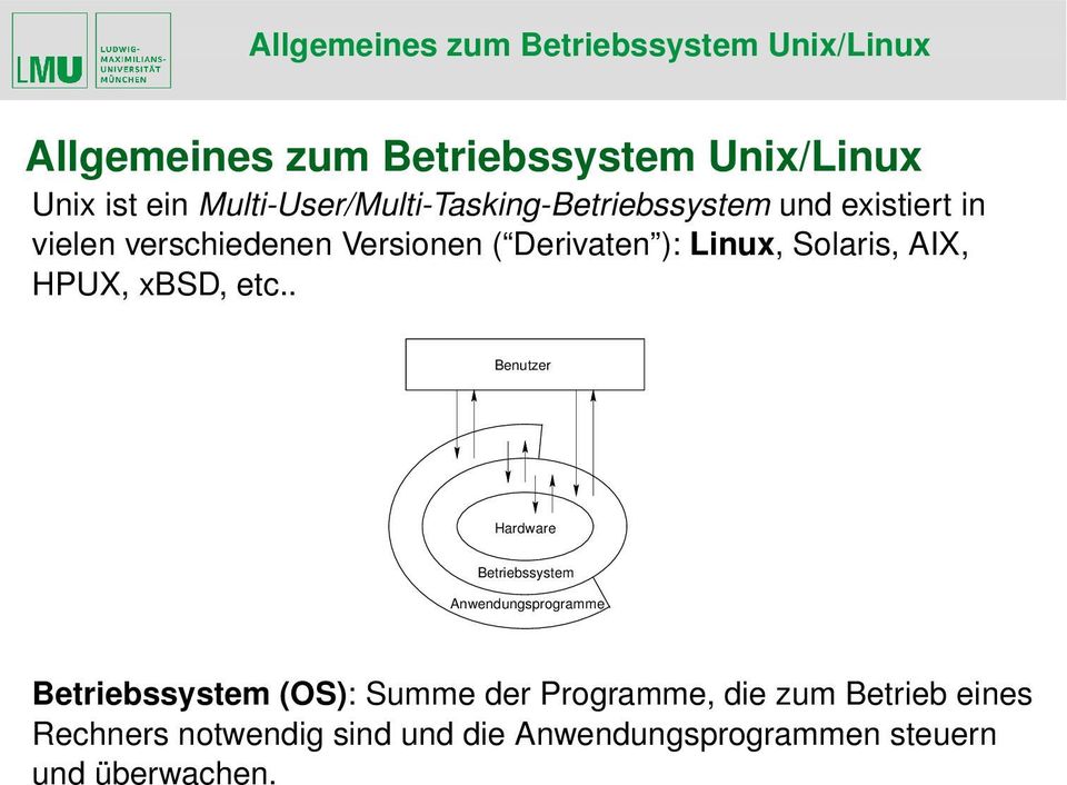 Linux, Solaris, AIX, HPUX, xbsd, etc.