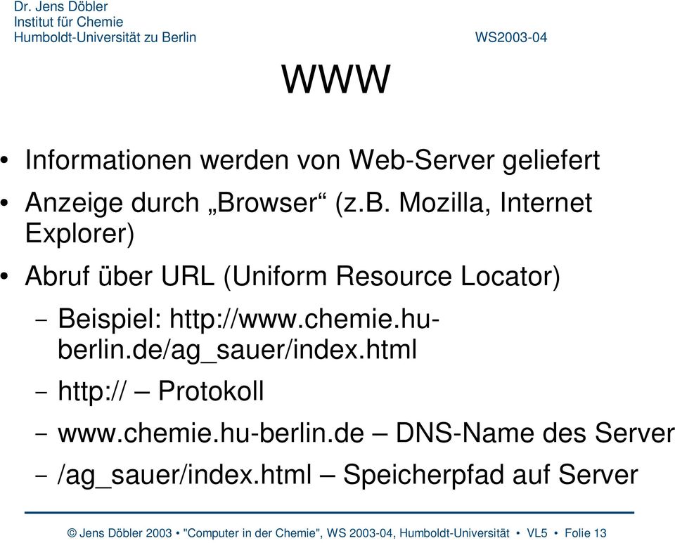 de DNS-Name des Server /ag_sauer/index.