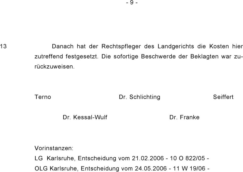 Schlichting Seiffert Dr. Kessal-Wulf Dr.