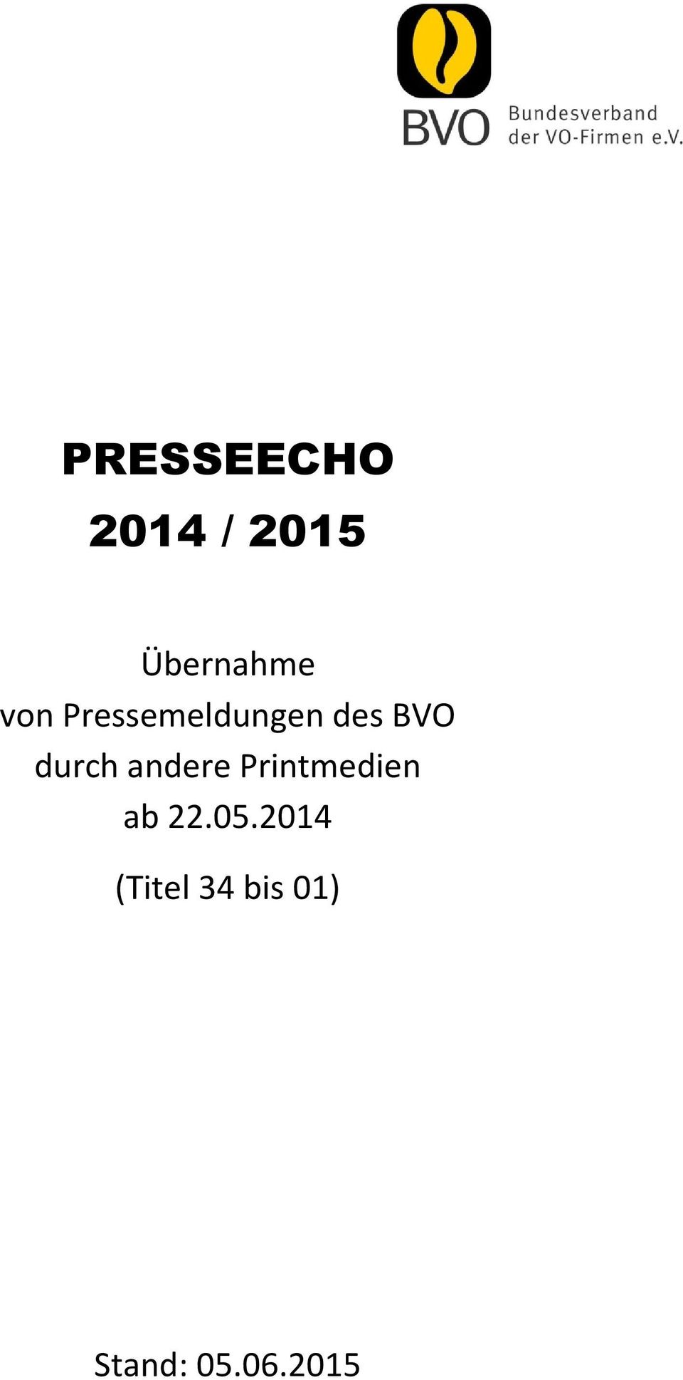 andere Printmedien ab 22.05.