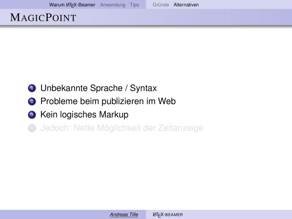 Syntax 2 Probleme beim publizieren im Web 3 Kein