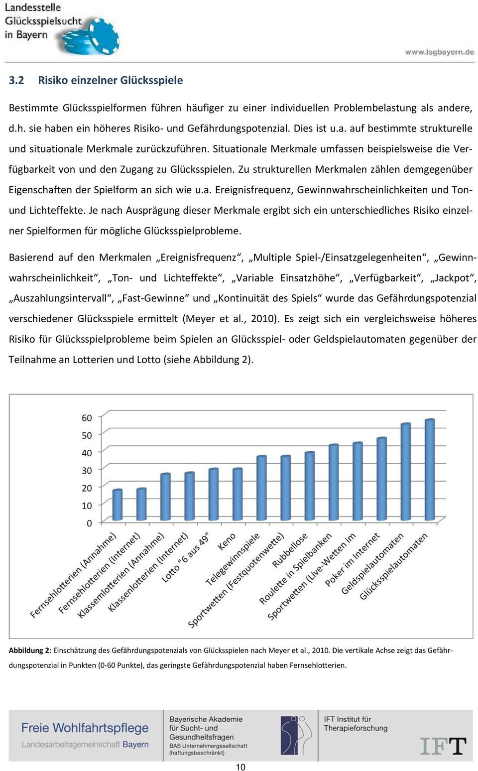 Zu strukturellen Merkmalen zählen demgegenüber Eigenschaften der Spielform an sich wie u.a. Ereignisfrequenz, Gewinnwahrscheinlichkeiten und Tonund Lichteffekte.